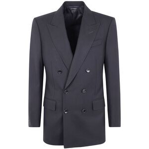 Tom Ford Men High Twist Broken Twill Double Breast Jacket
